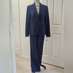 Anne Klein Executive Collection 3-Pc. Pants and Skirt Suit Set.Navy. Size 12.NWT